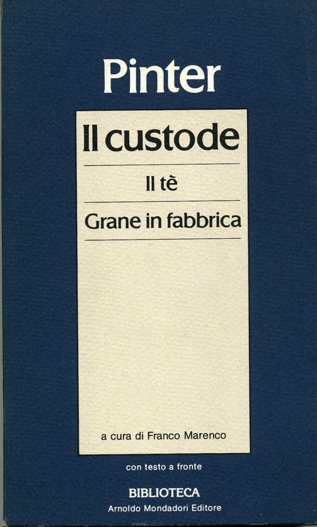 Il custode il tè Grane in fabbrica Pinter