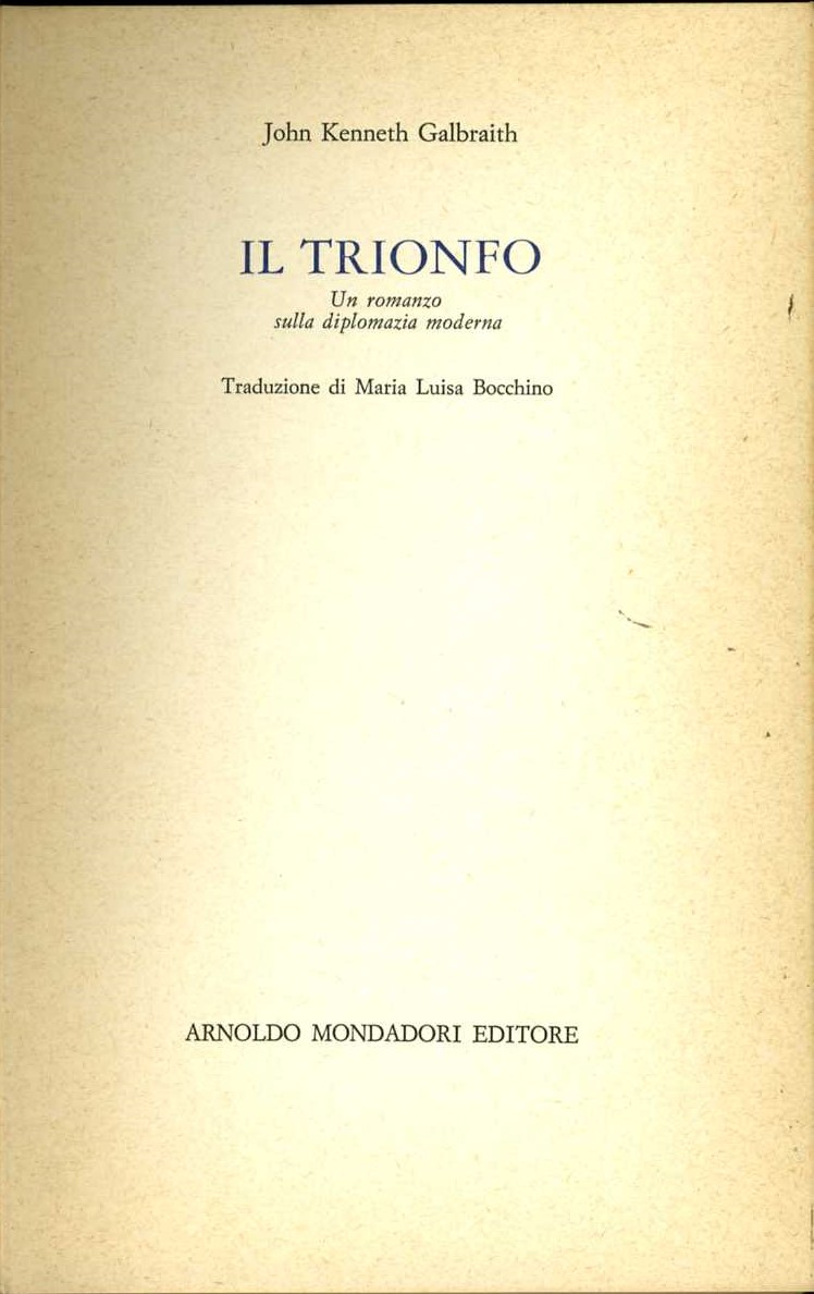 il trionfo john kennet galbraith