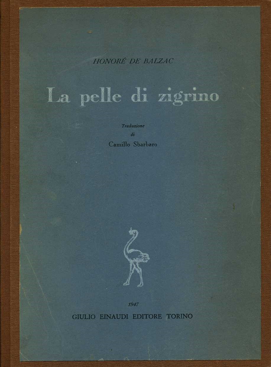 la pelle di zigrino honorè de balzac