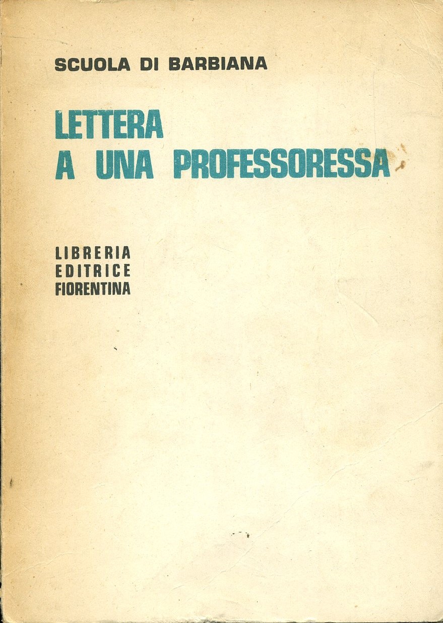 lettera a un professoressa