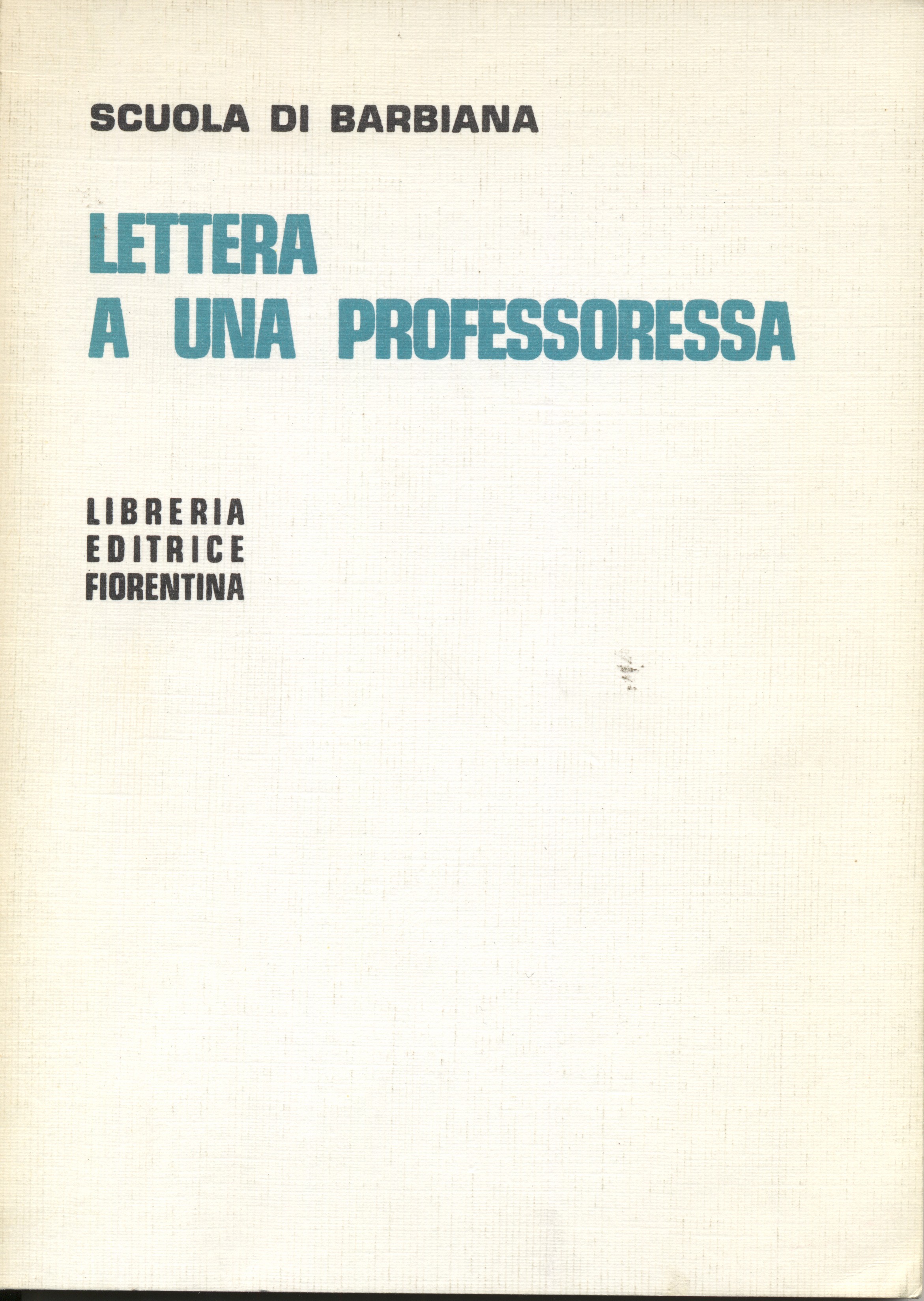 lettera a una professoressa