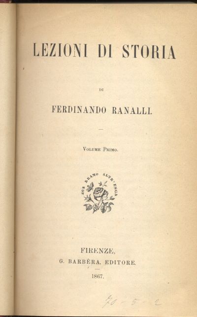 lezioni di storia vol.i-ii