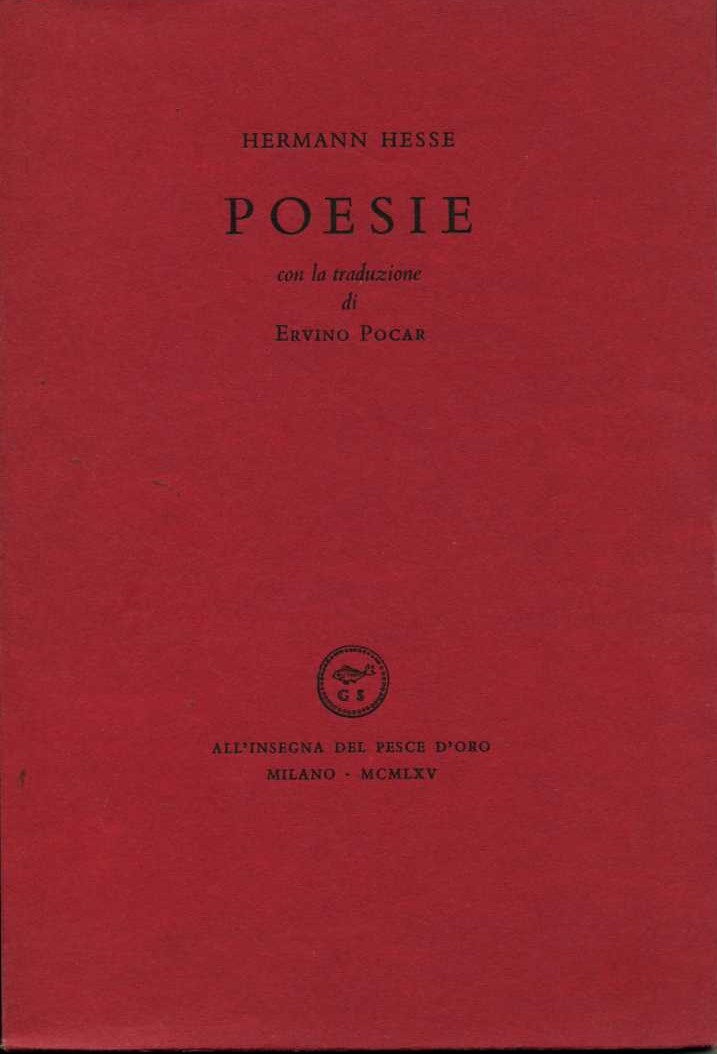 poesie con la traduzione di erminio pocar herman hesse