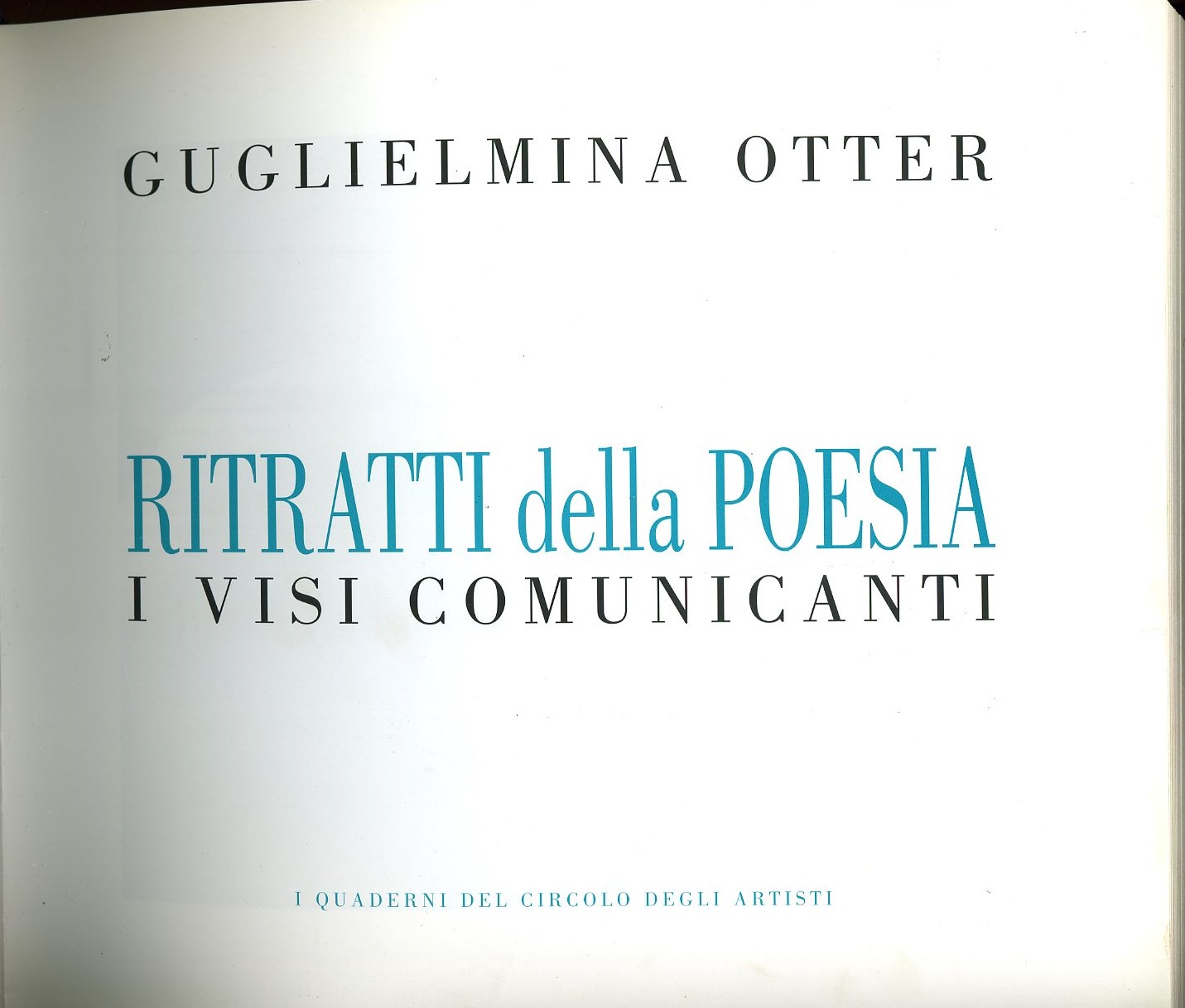 ritratti della poesia i viso comunicanti