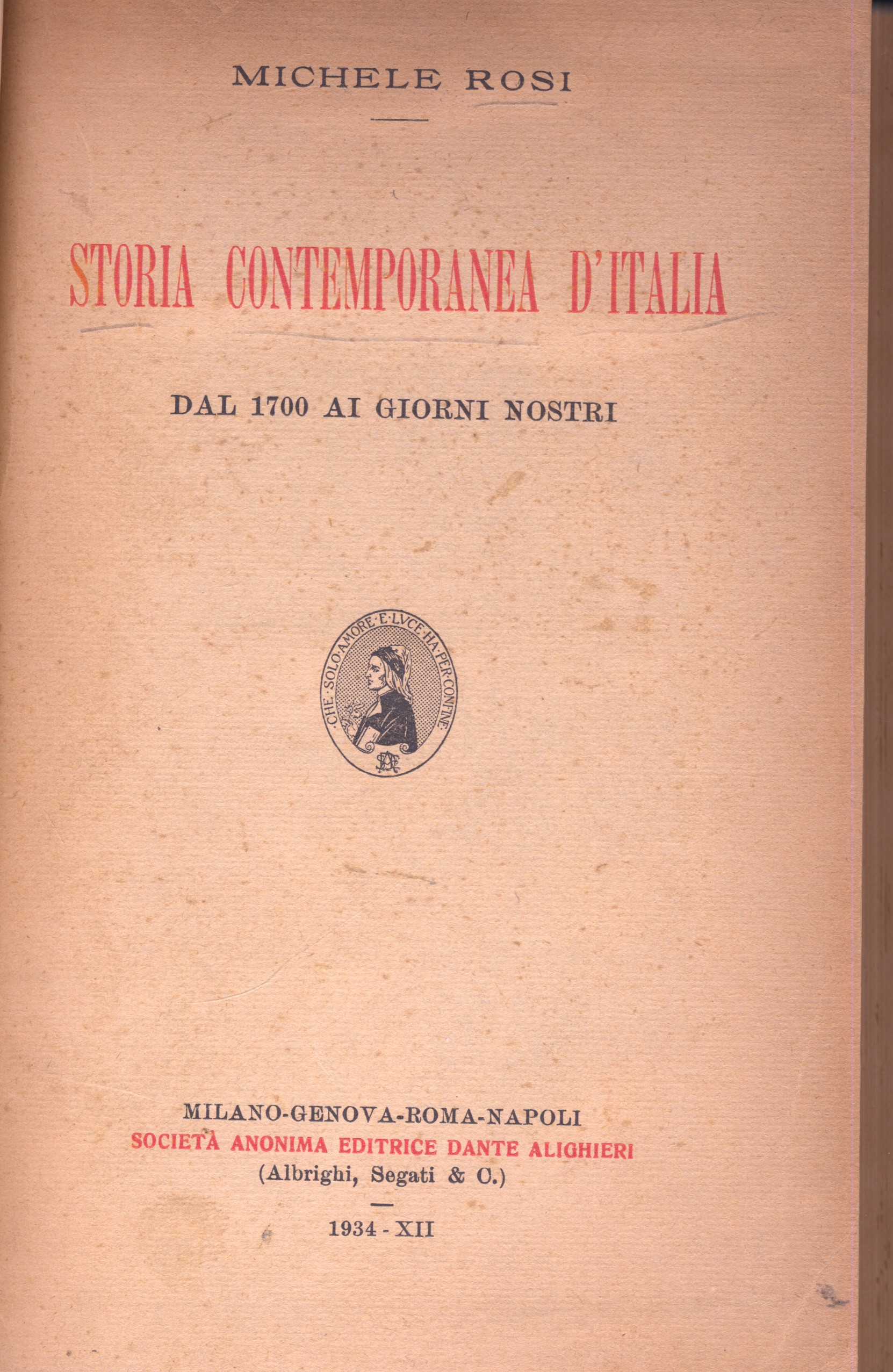 storia contemporanea d`italia dal 1700 ai giorni nostri