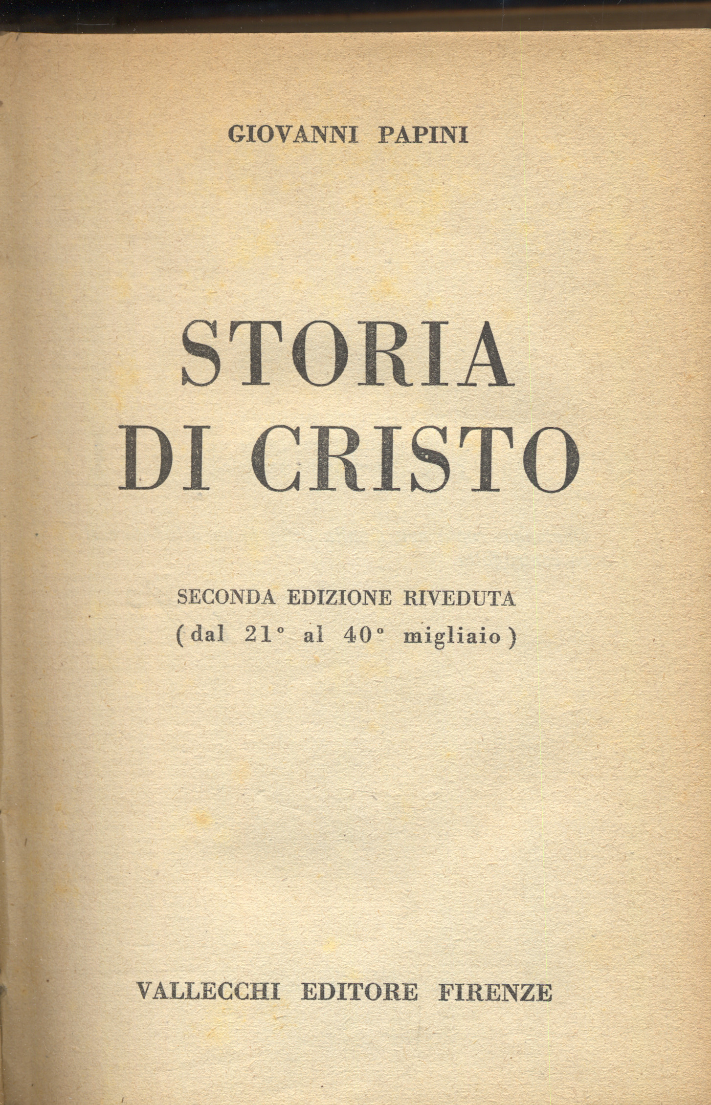 storia di cristo