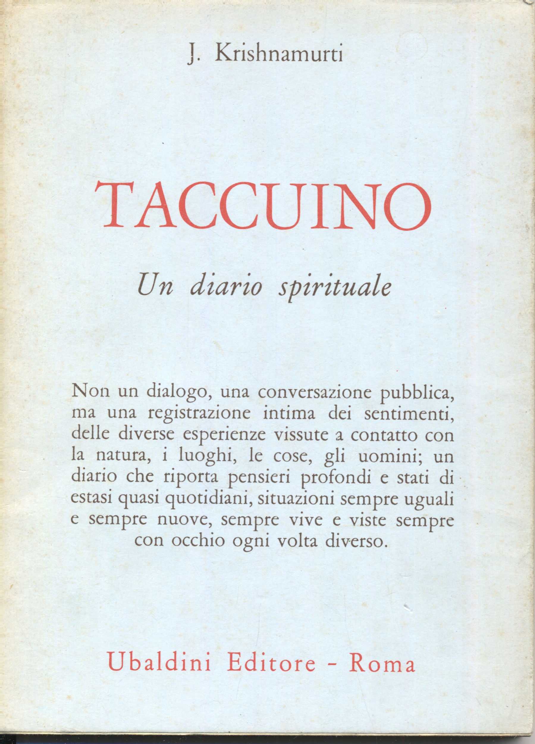 taccuino un diario spirituale