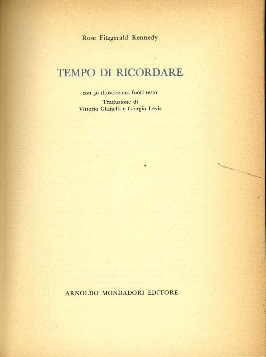 tempo di ricordare j f kennedy