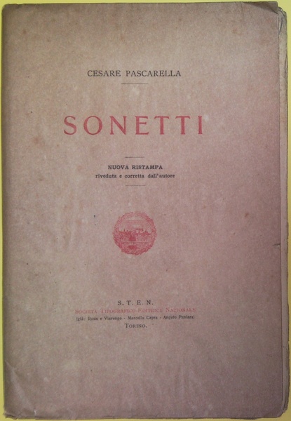 Sonetti. Nuova ristampa riveduta e corretta dall'autore.