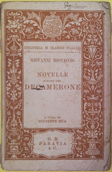 Novelle scelte del Decamerone con un breve saggio delle narrazioni …