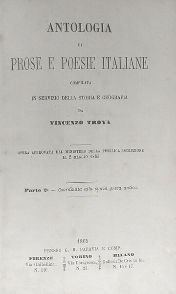 Antologia di prose e poesie italiane compilata in servizio della …