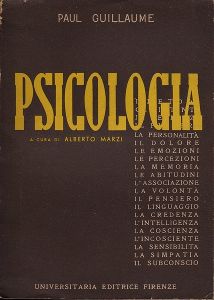 Manuale di Psicologia, a cura di Alberto Marzi.