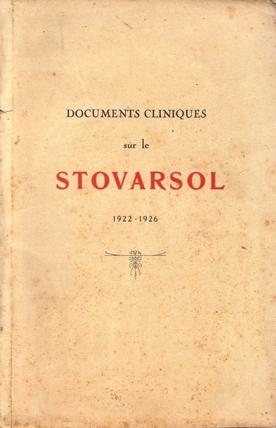 Documents cliniques sur le Stovarsol. 1922-1926