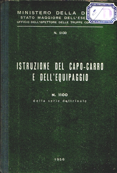 Istruzione del capo-carro e dell'equipaggio