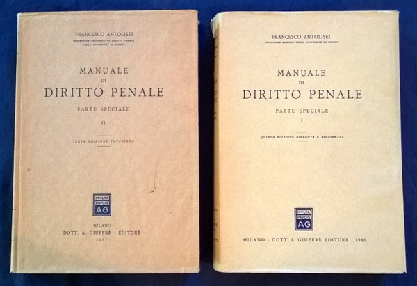 Manuale di diritto penale. Parte speciale I [-II].