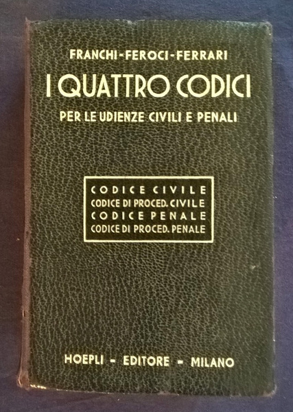 I quattro codici per le udienze civili e penali. Codice …