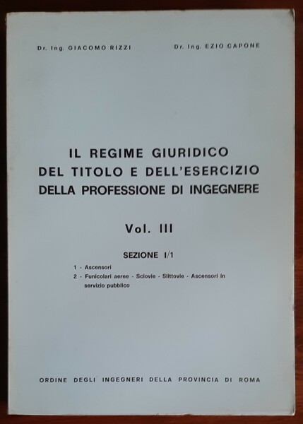 Il regime giuridico del titolo e dell'esercizio della professione di …