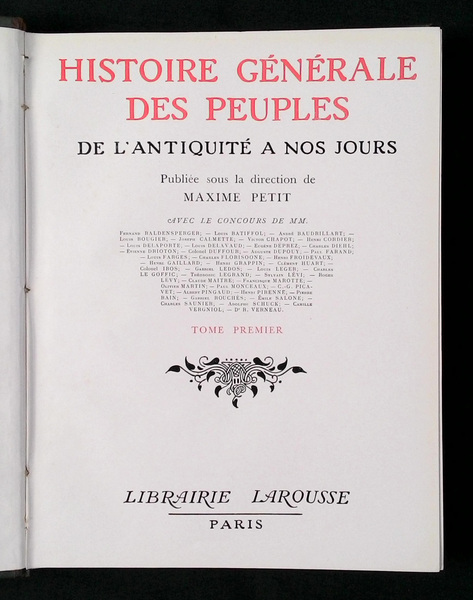 Histoire generale des peuples de l'antiquite a nos jours publiee …