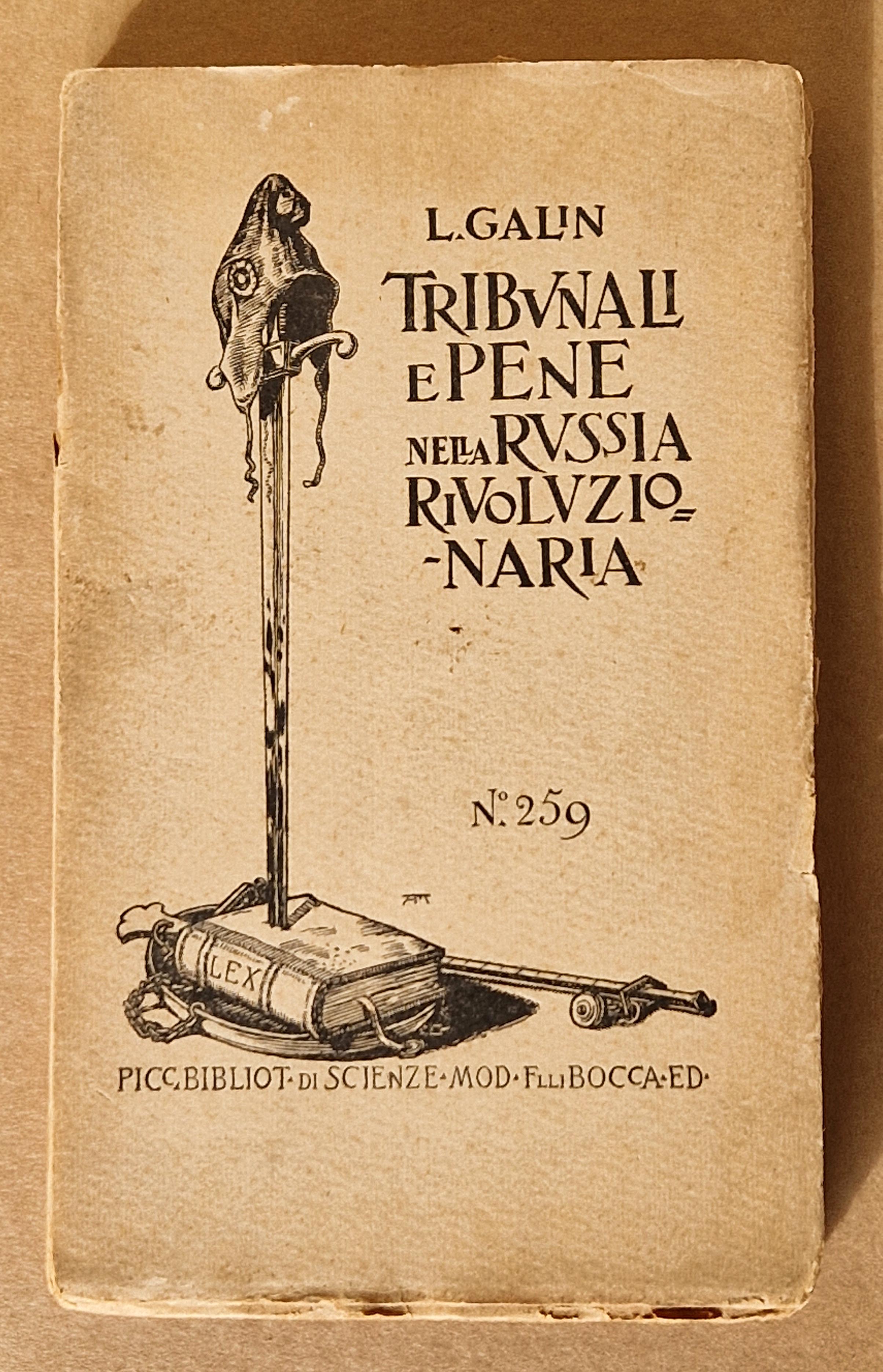 Tribunali e pene nella Russia rivoluzionaria.