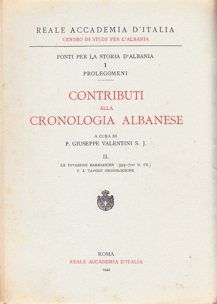 Contributi alla cronologia albanese II. Le invasioni barbariche (395-700 d. …
