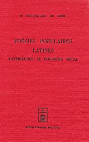 Poesies populaires latines du Moyen Age