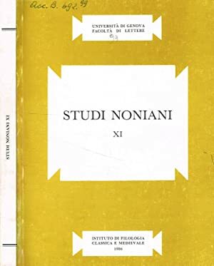 Studi noniani. Volume XI°