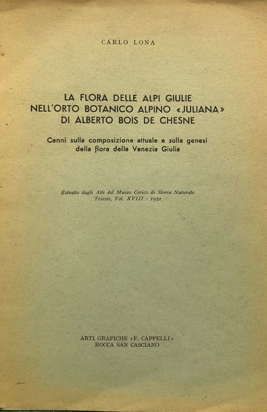LA FLORA DELLE ALPI GIULIE NELL'ORTO BOTANICO ALPINO 'JULIANA' DI …