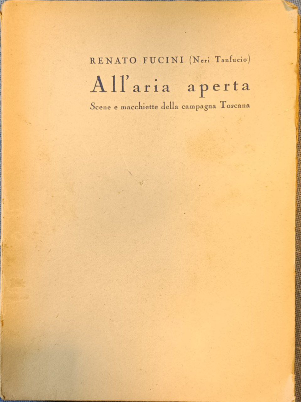 All'aria aperta. Scene e macchiette della campagna toscana