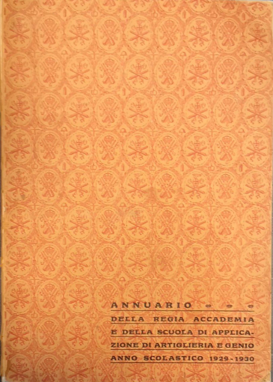 Annuario della regia accademia e scuola di applicazione di artigieria …