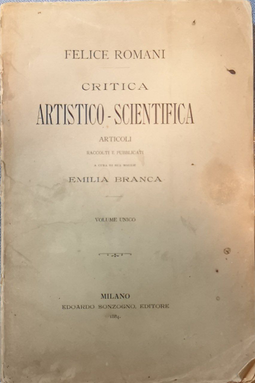 Critica artistico-scientifica