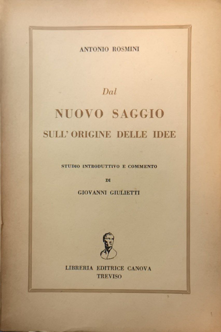 Dal Nuovo saggio sull'origine delle idee
