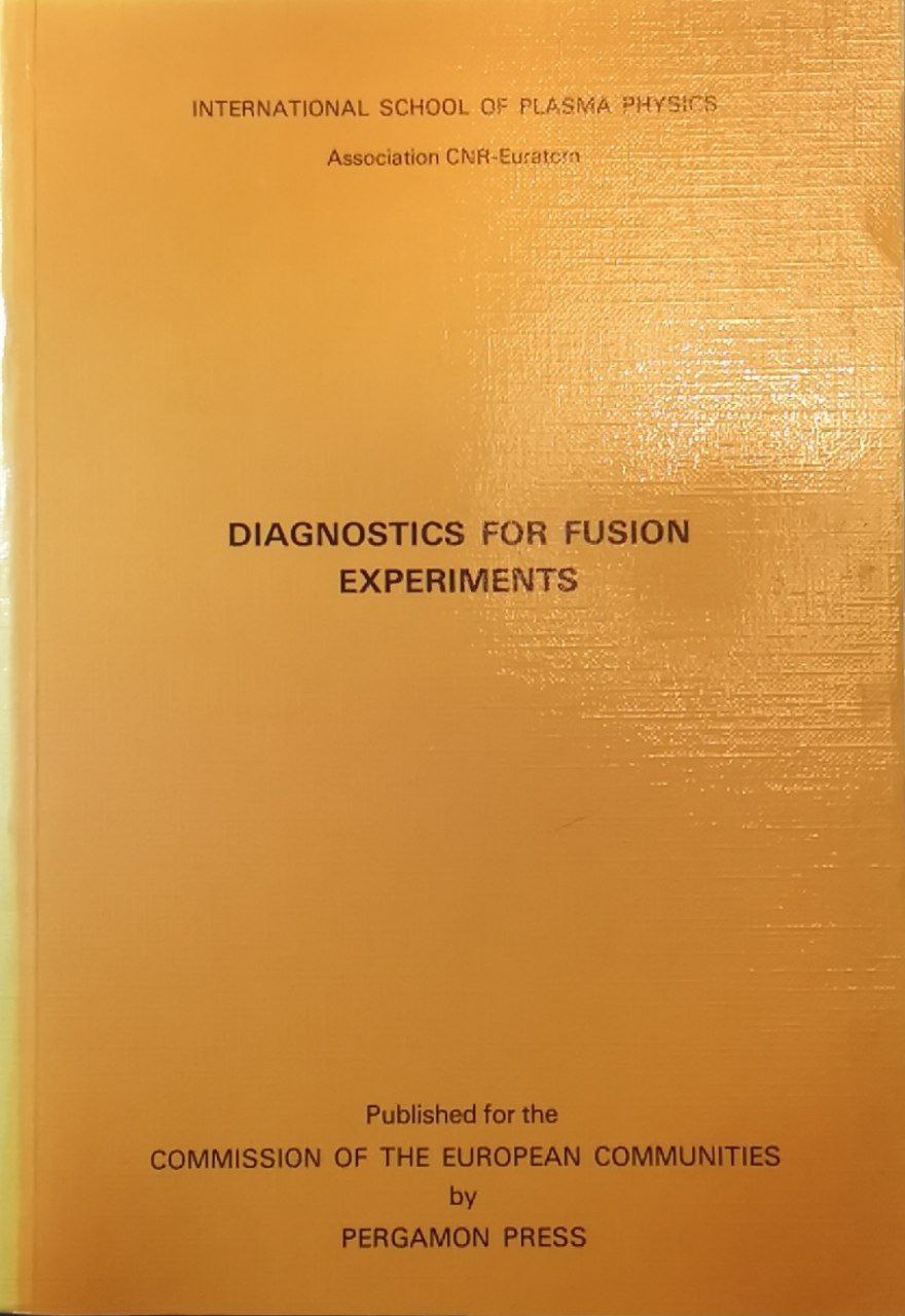 Diagnostics for fusion experiments. Proceedings of the Course, Varenna, 4-16 …