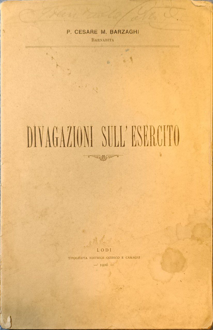 Divagazioni sull'esercito