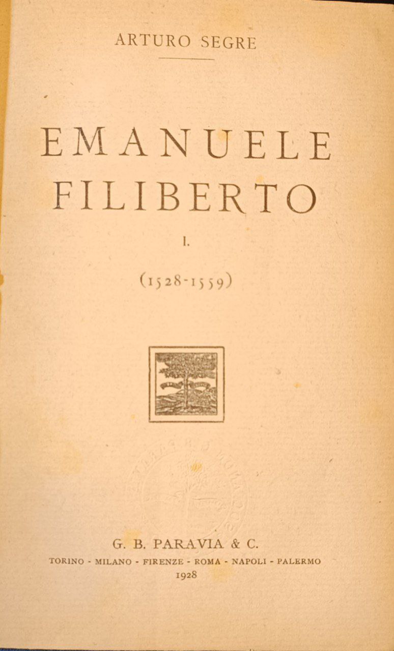Emanuele Filiberto. 2 volumi.