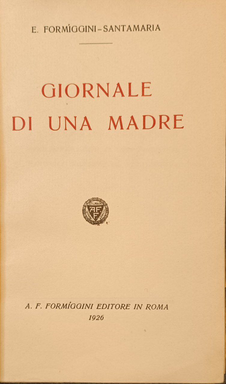 Giornale di una madre