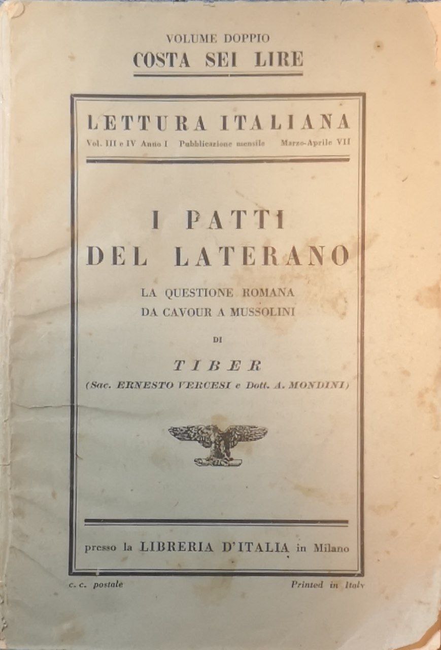 I patti del Laterano. La questione romana da Cavour a …