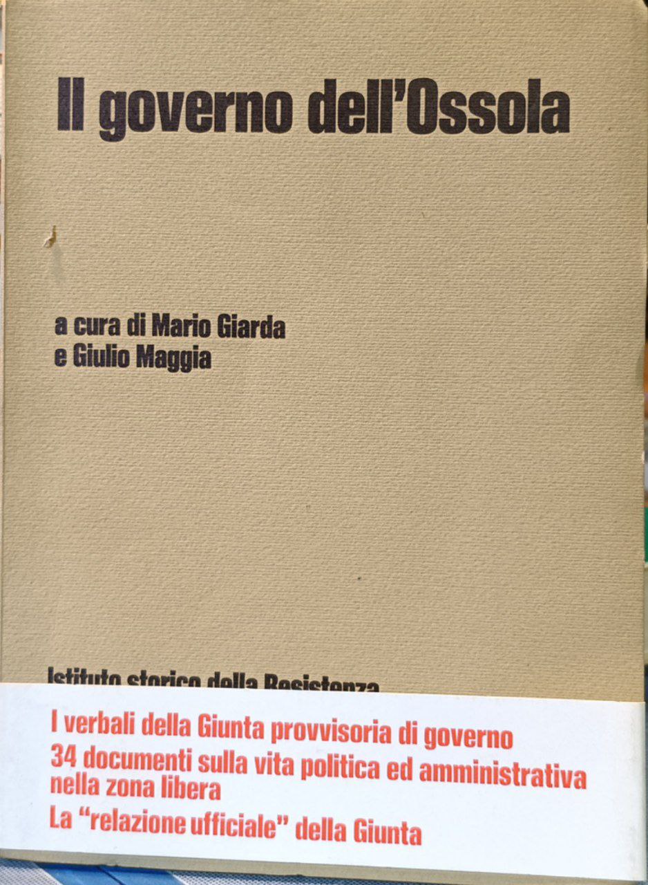 Il governo dell'Ossola