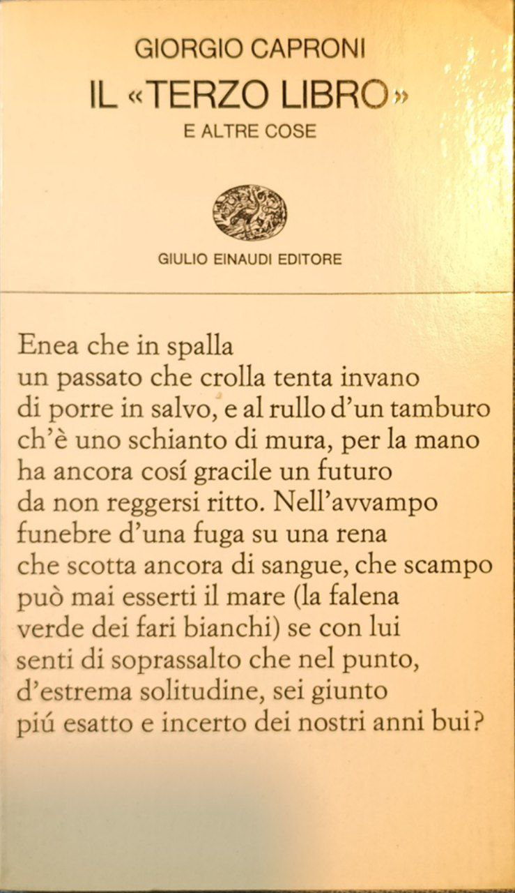 Il Terzo libro e altre cose