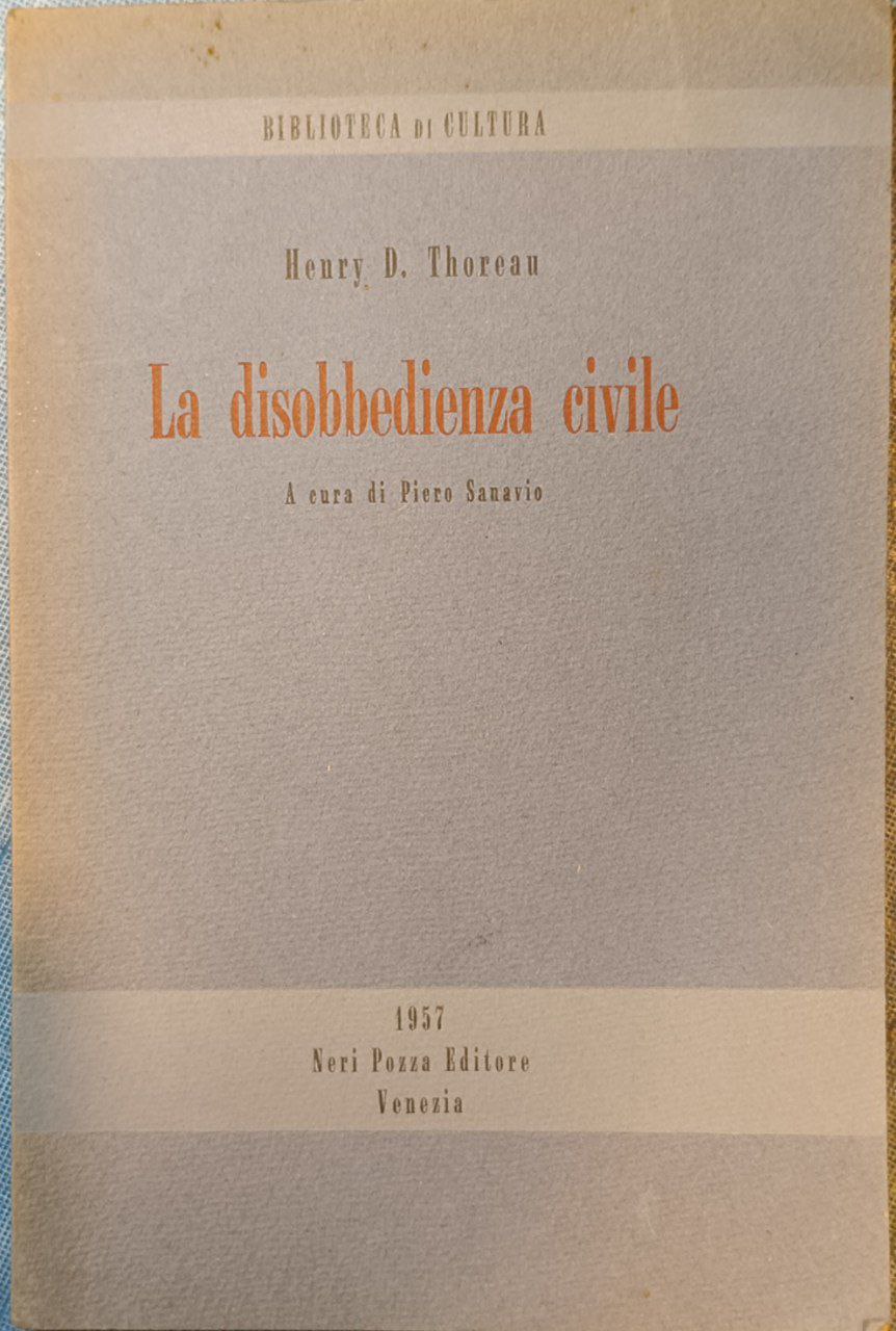 La disobbedienza civile