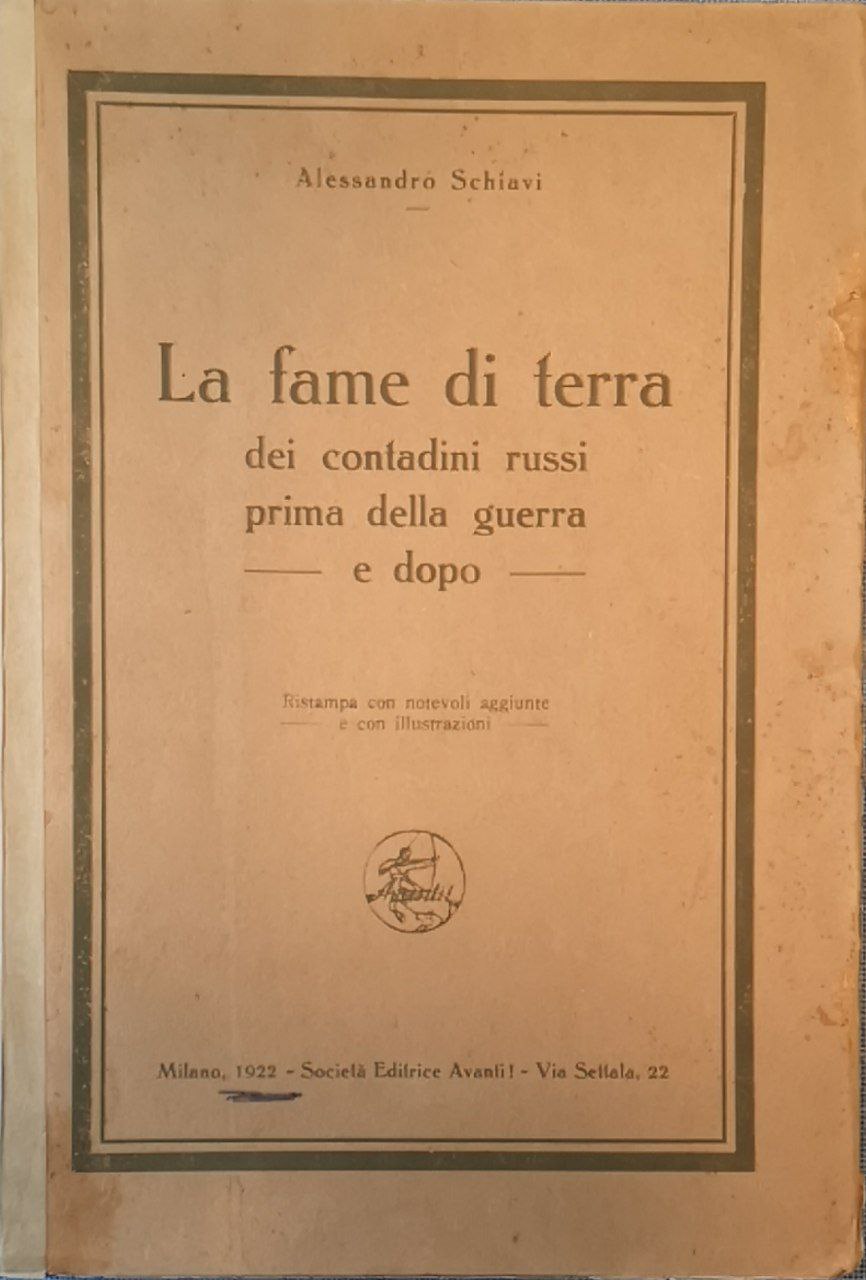 La fame di terra dei contadini russi prima della guerra …