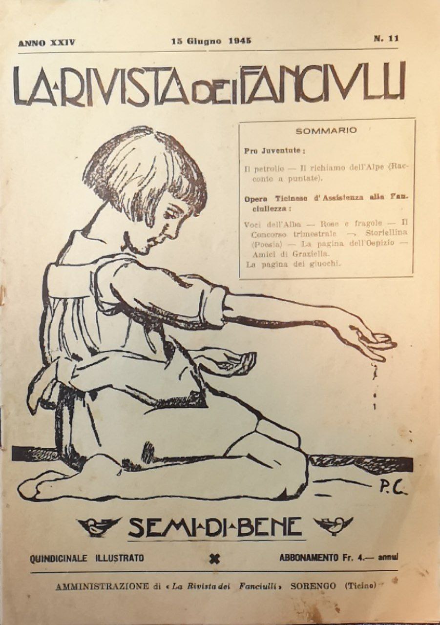 La rivista dei fanciulli. Anno XXIV. N. 11.