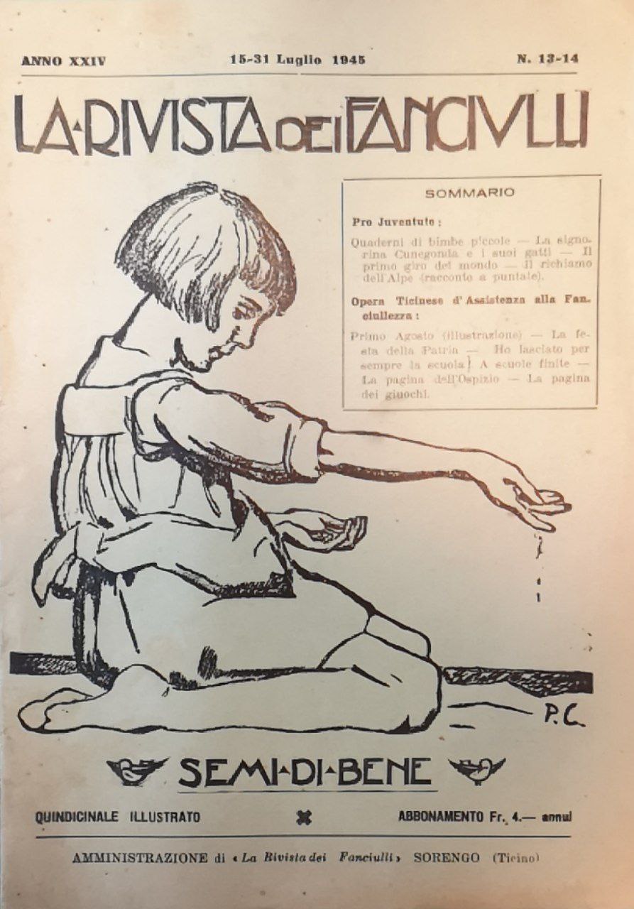 La rivista dei fanciulli. Anno XXIV, n. 13-14.