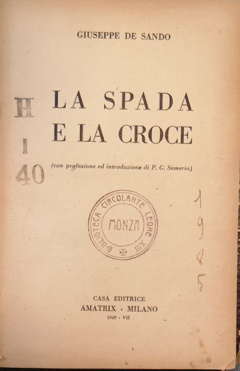 La spada e la croce