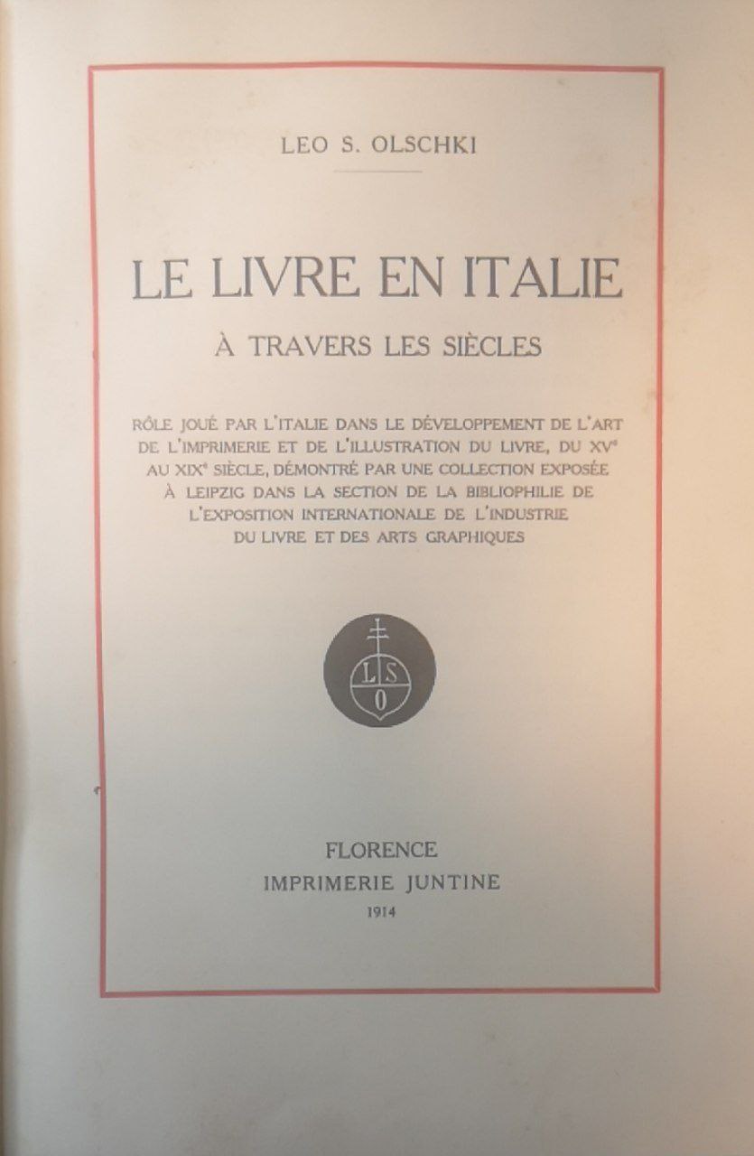 Le livre en Italie a travers les siècles.