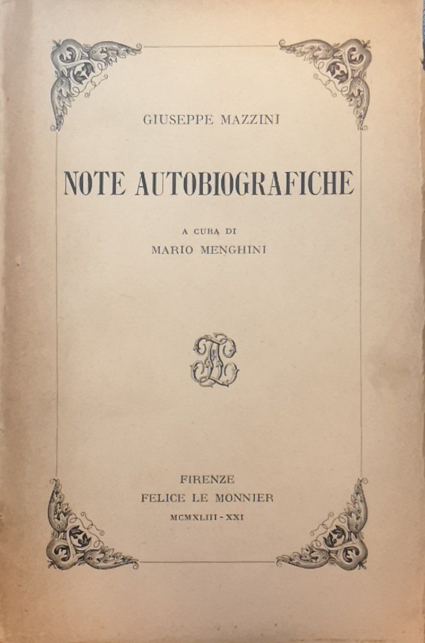 Note autobiografiche