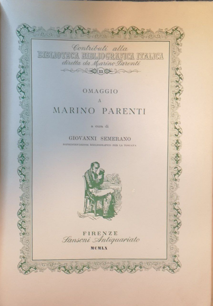 Omaggio a Marino Parenti