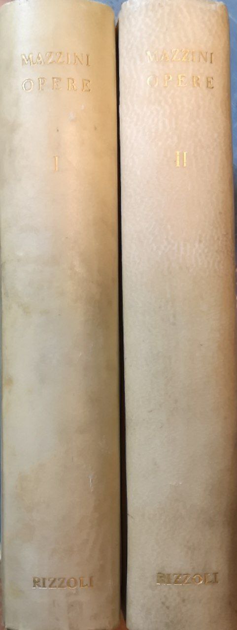 Opere di Giuseppe Mazzini. 2 volumi.