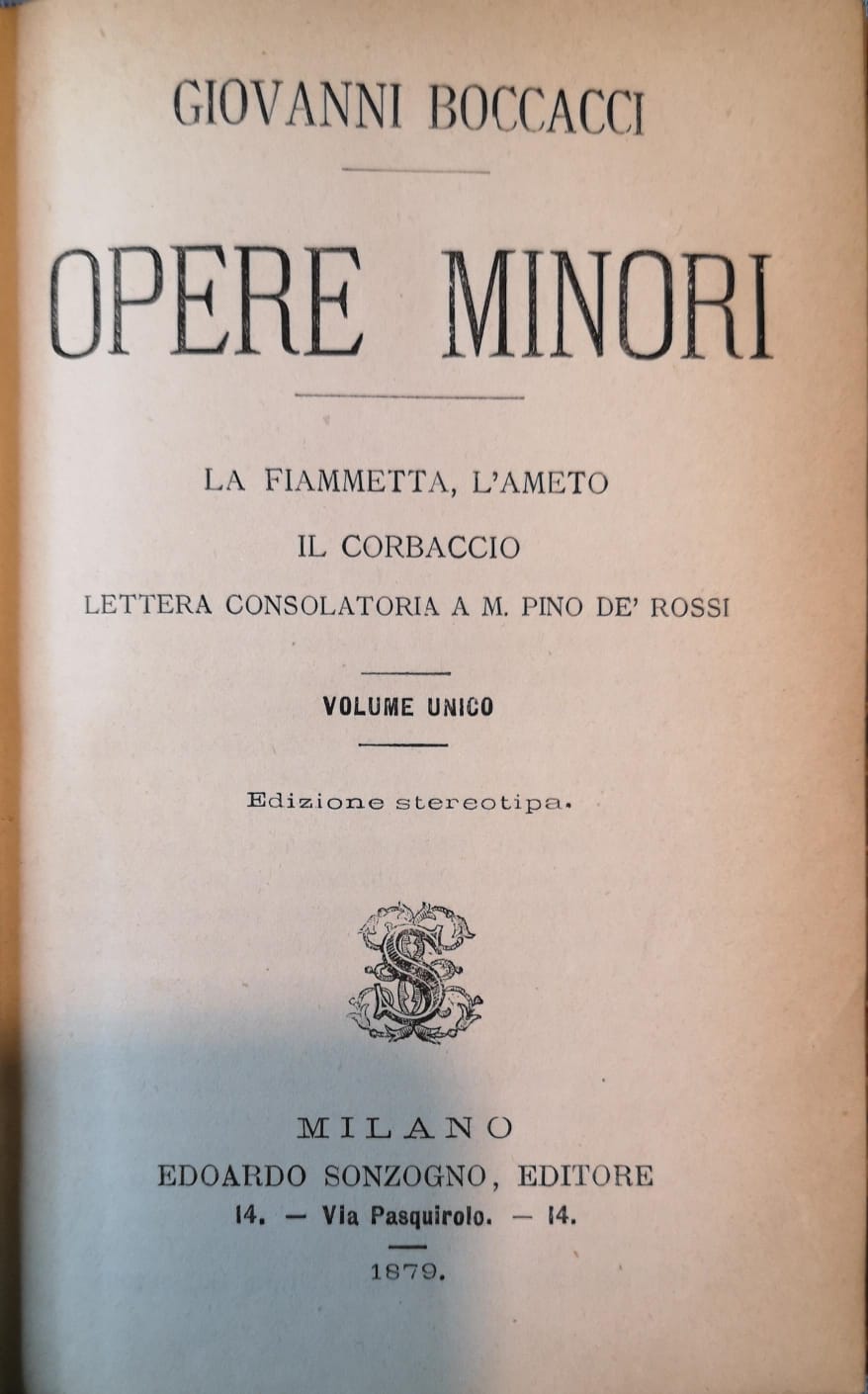 Opere minori