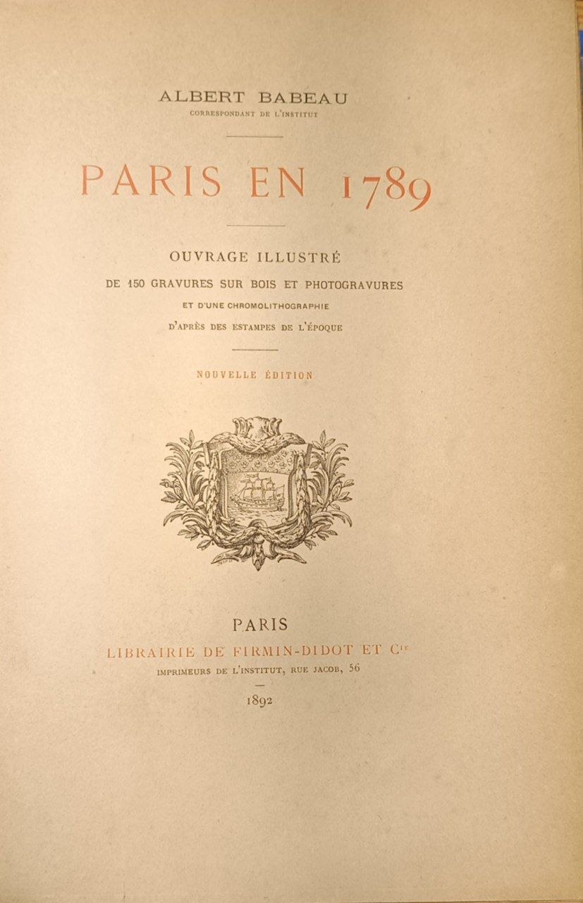 Paris en 1789
