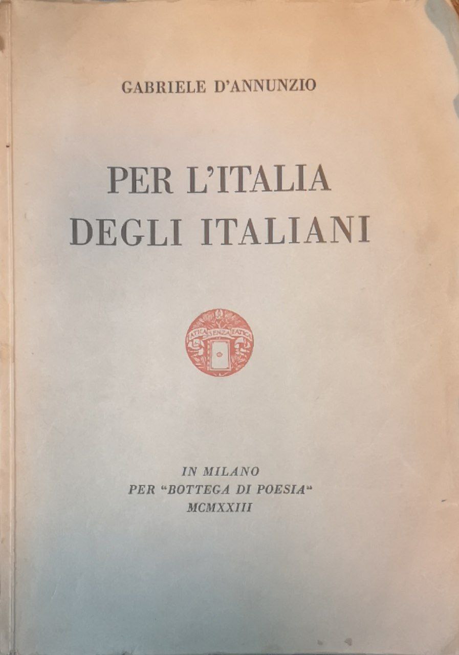 Per l'Italia degli italiani